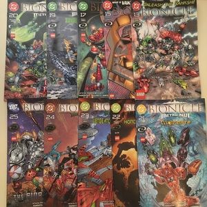 Lot of 10 Bionicle DC Comic Books # 13 15 17 19 20 21 22 23 24 25